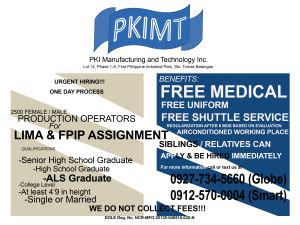 PKIMT Hiring .